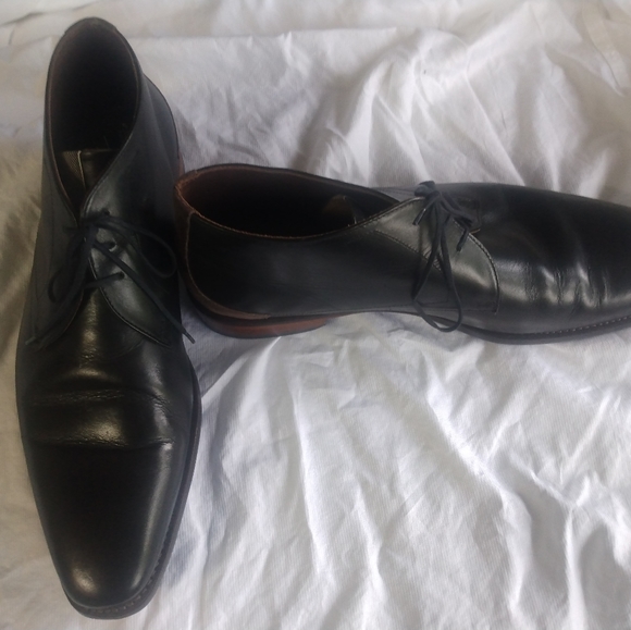 Floris Van Bommel Men's  Suede&Leather Chelsea Dress Laceup Boots Size 12C - Picture 1 of 12